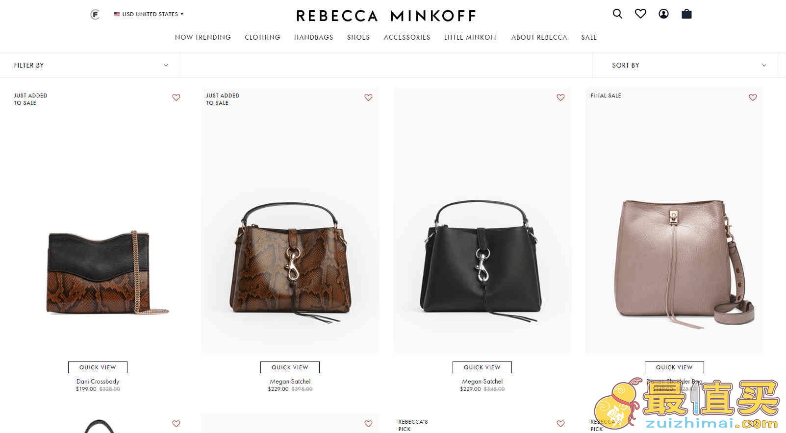 Rebecca Minkoff优惠码2024  RebeccaMinkoff全场包袋最高满$350享6折促销折扣区也参加